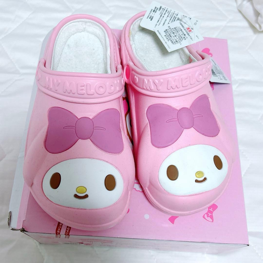 マイメロ ボア付き サンダル クロックス風 ドンキ限定 Mサイズ