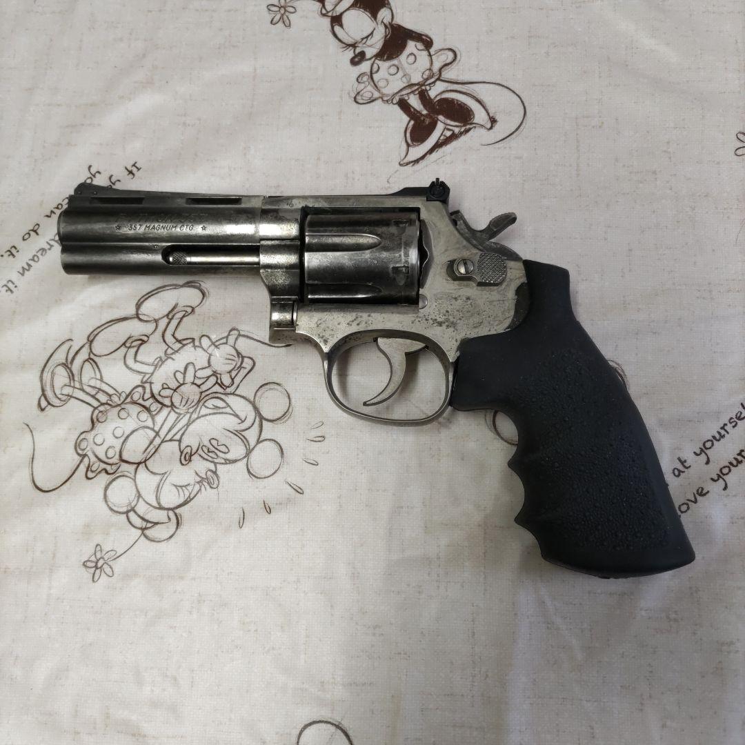 コクサイ　モデルガン スマイソン　　ジャンク コクサイ] スマイソン 4インチ ABS No.90 発火モデルガン 木製グリップ