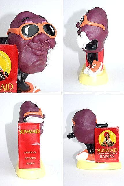 1980's カリフォルニアレーズン ソフビ 貯金箱 アドバタイジング PVC