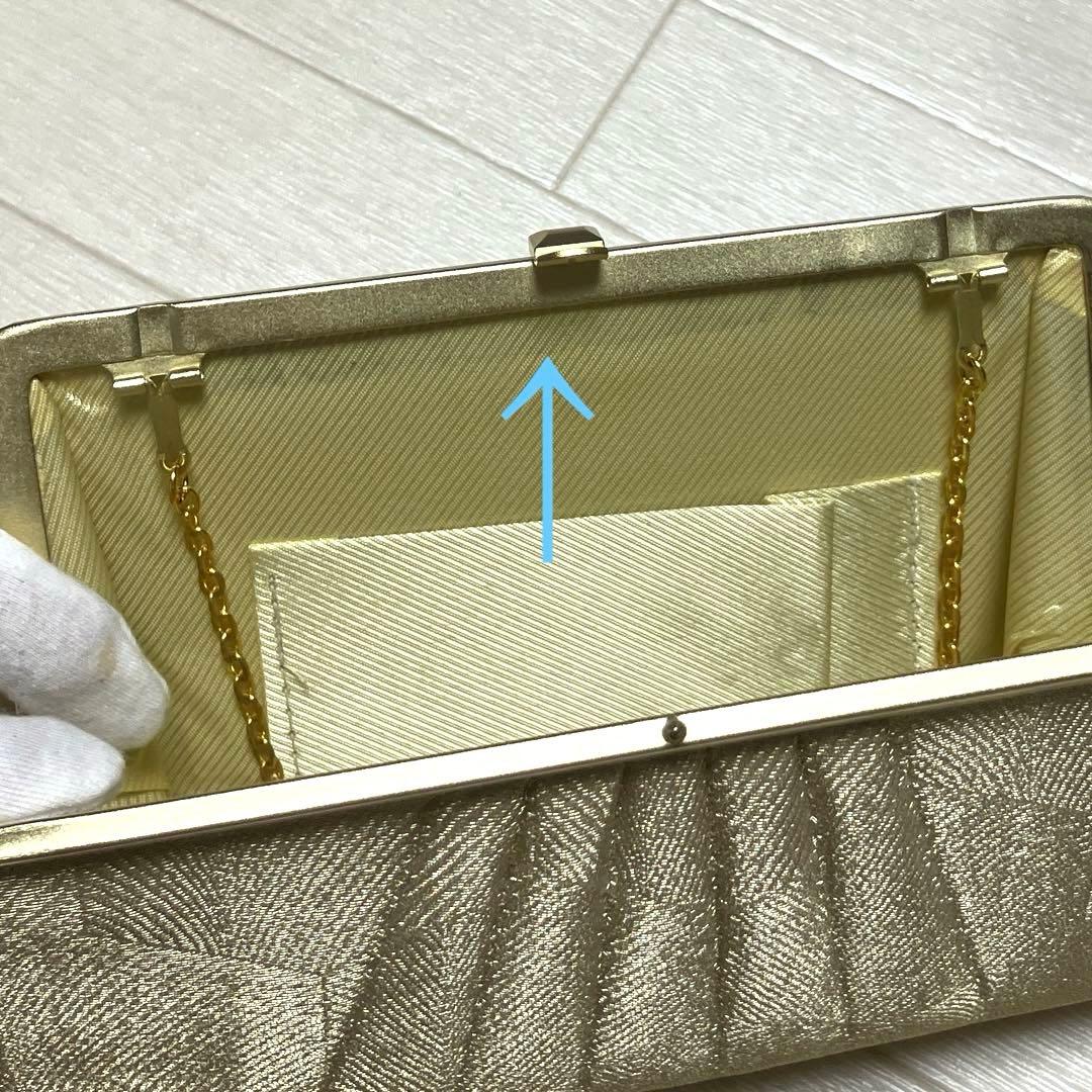 《未使用》佐賀錦　草履バッグセット　ゴールド
