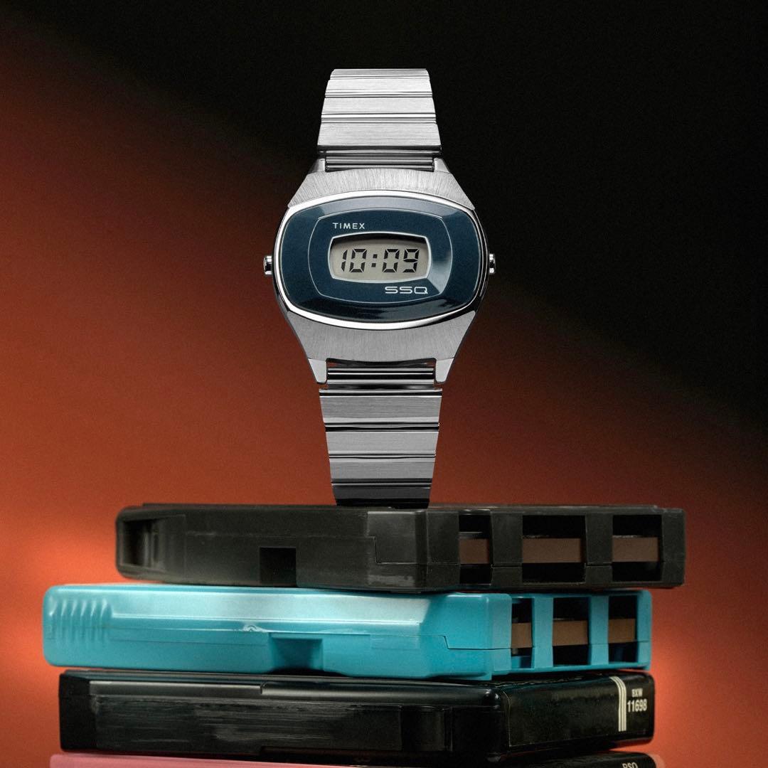 【新品未使用】TIMEX タイメックス SSQ デジタル 腕時計 ウォッチ TIMEX SSQ デジタル腕時計 未使用品 シルバー TIMEX＜タイメックス＞初