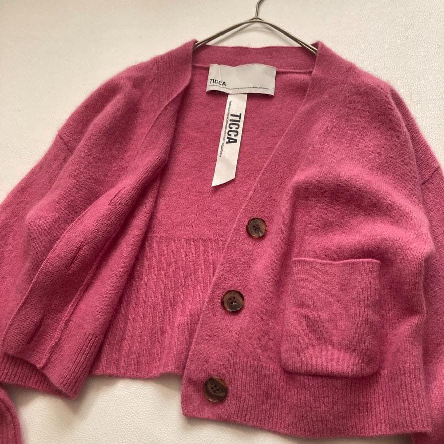 ままぁ様専用】TICCA 22AW ヤクショートカーディガン 前後2WAY - メルカリ
