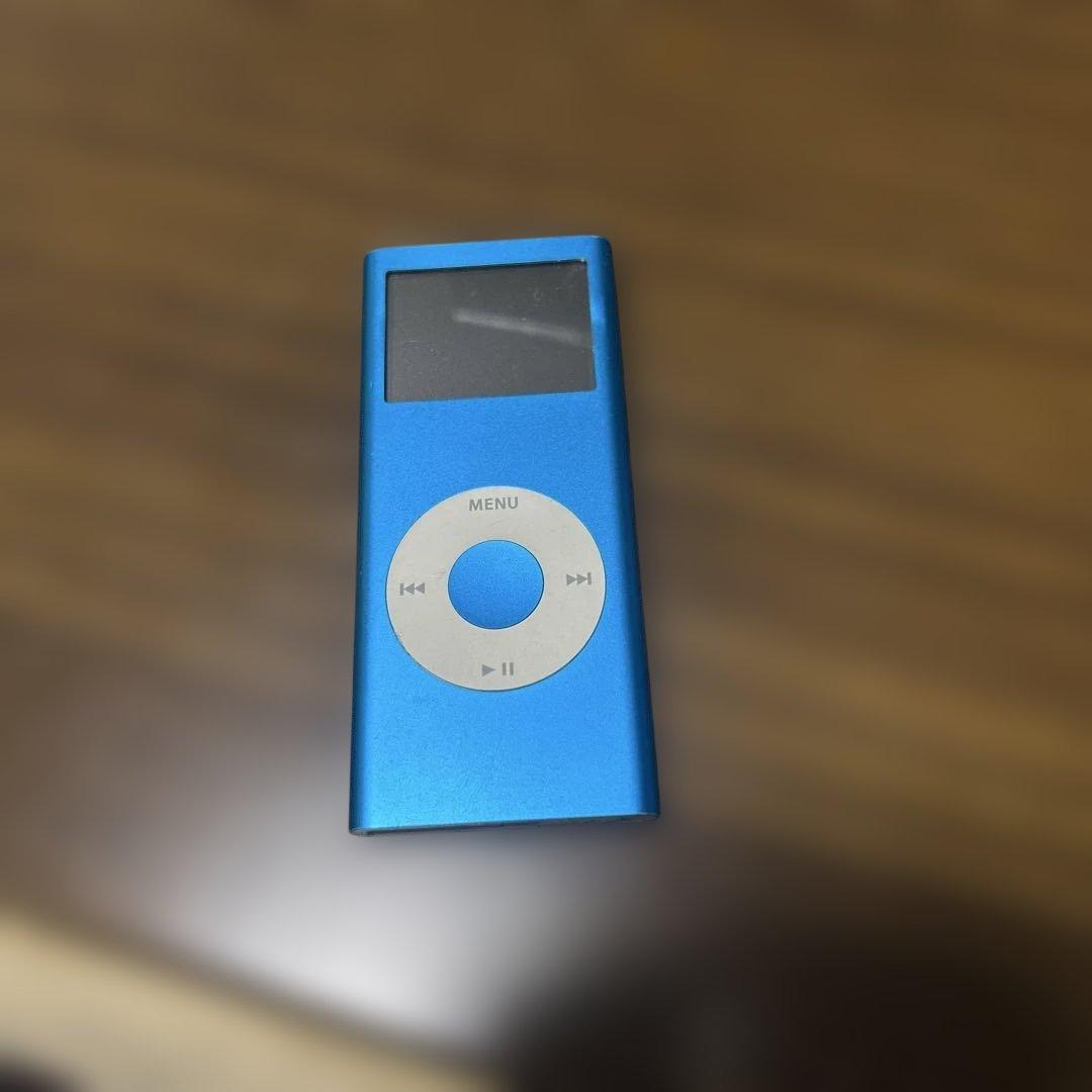 Apple iPod 青色 nano 4ギガ - メルカリ