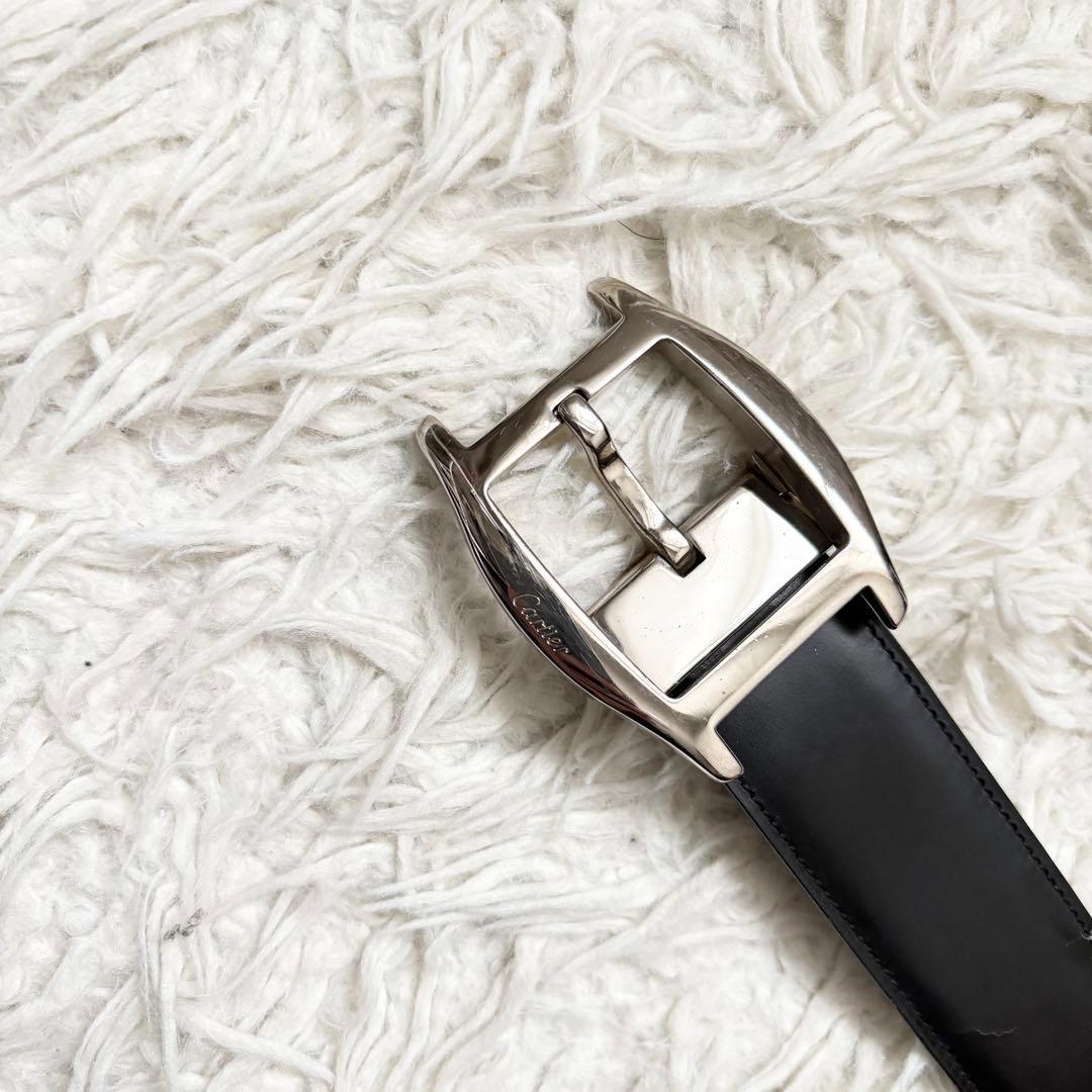 カルティエ タンク アルディロン リバーシブルベルト シルバー金具