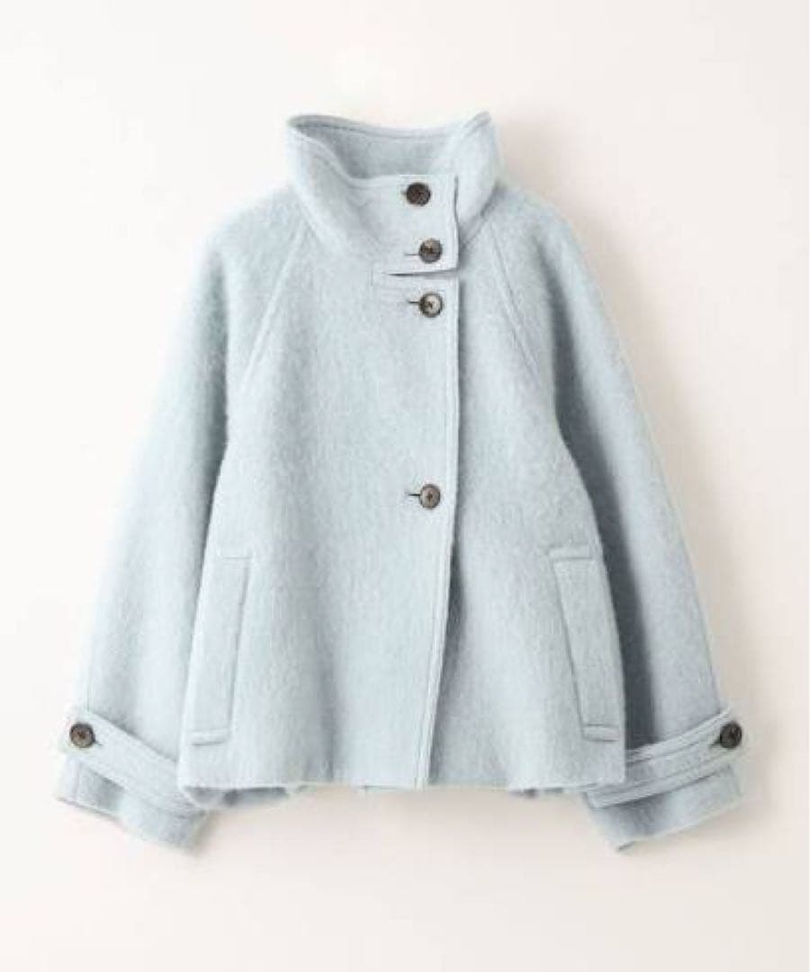 エメルリファインズ スタンドネック シャギー ショートコート EMMEL REFINES（エメルリファインズ）の「＜EMMEL REFINES＞EM