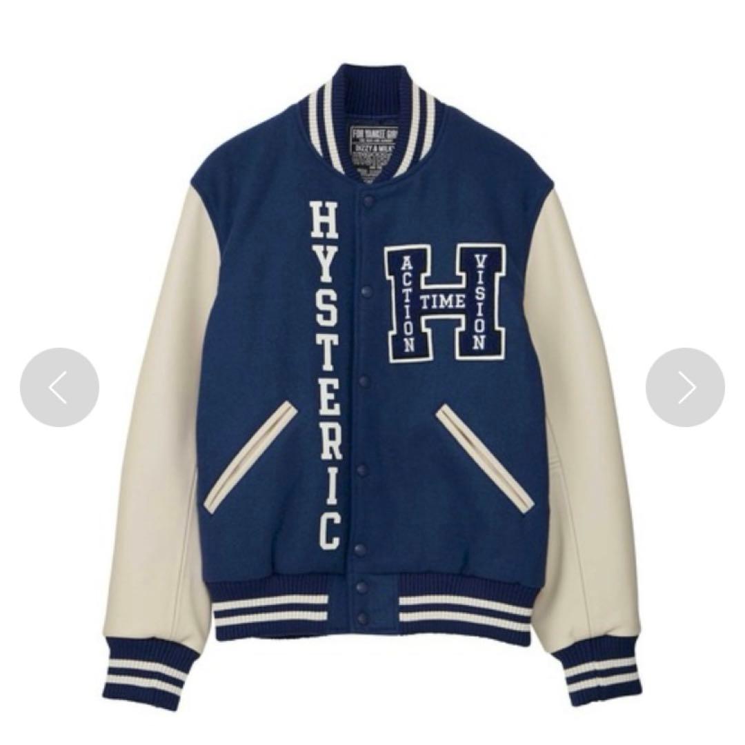 新品‼️ヒステリックグラマー SEE NO EVIL刺繍 ヴァーシティジャケット