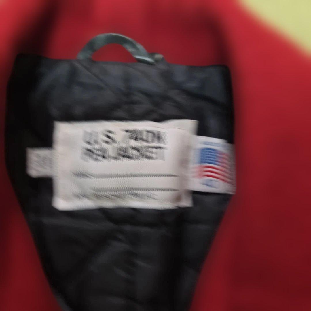 【美品 XL相当】 Schott U.S.740N Pコート キルティング 赤