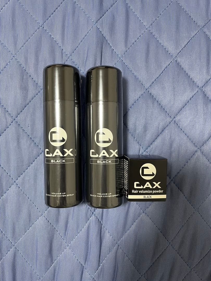 【新品未使用】CAX　カックススプレー 100g 　薄毛隠し用 　ヘアパウダー付 CAX（カックス） 薄毛隠し 増毛ヘアスプレー 白髪隠し 100g 育毛剤や発