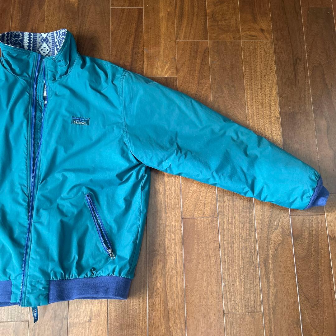 L.L.Bean Warm Up Jacket 総柄 グリーン　L