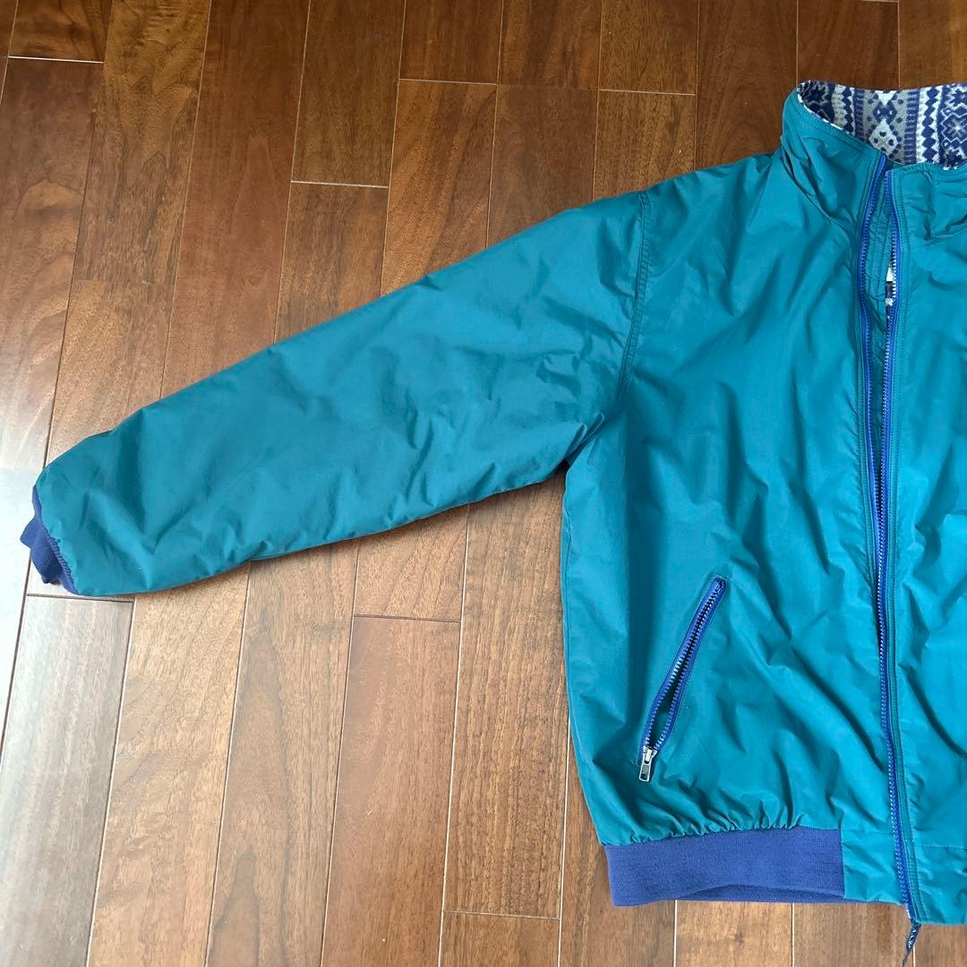 L.L.Bean Warm Up Jacket 総柄 グリーン　L