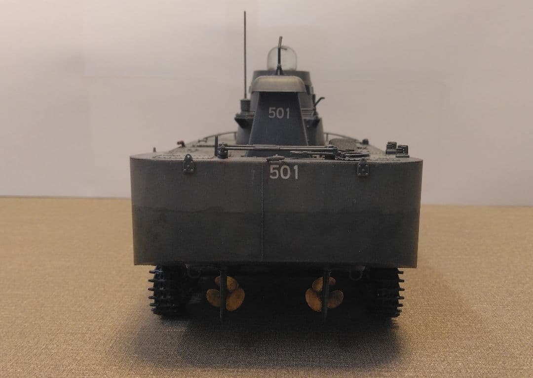 1/35塗装済完成品 旧日本軍日本海軍陸戦隊 特二式内火艇 戦車模型