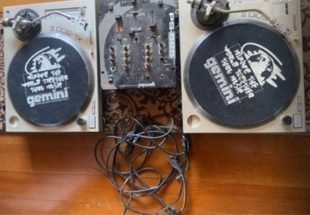 DJ GAMINI ターンテーブル　ミキサー Pioneer DJ PLX-500-K + DJM-250MK2 ターンテーブルDJ初心者8点セット