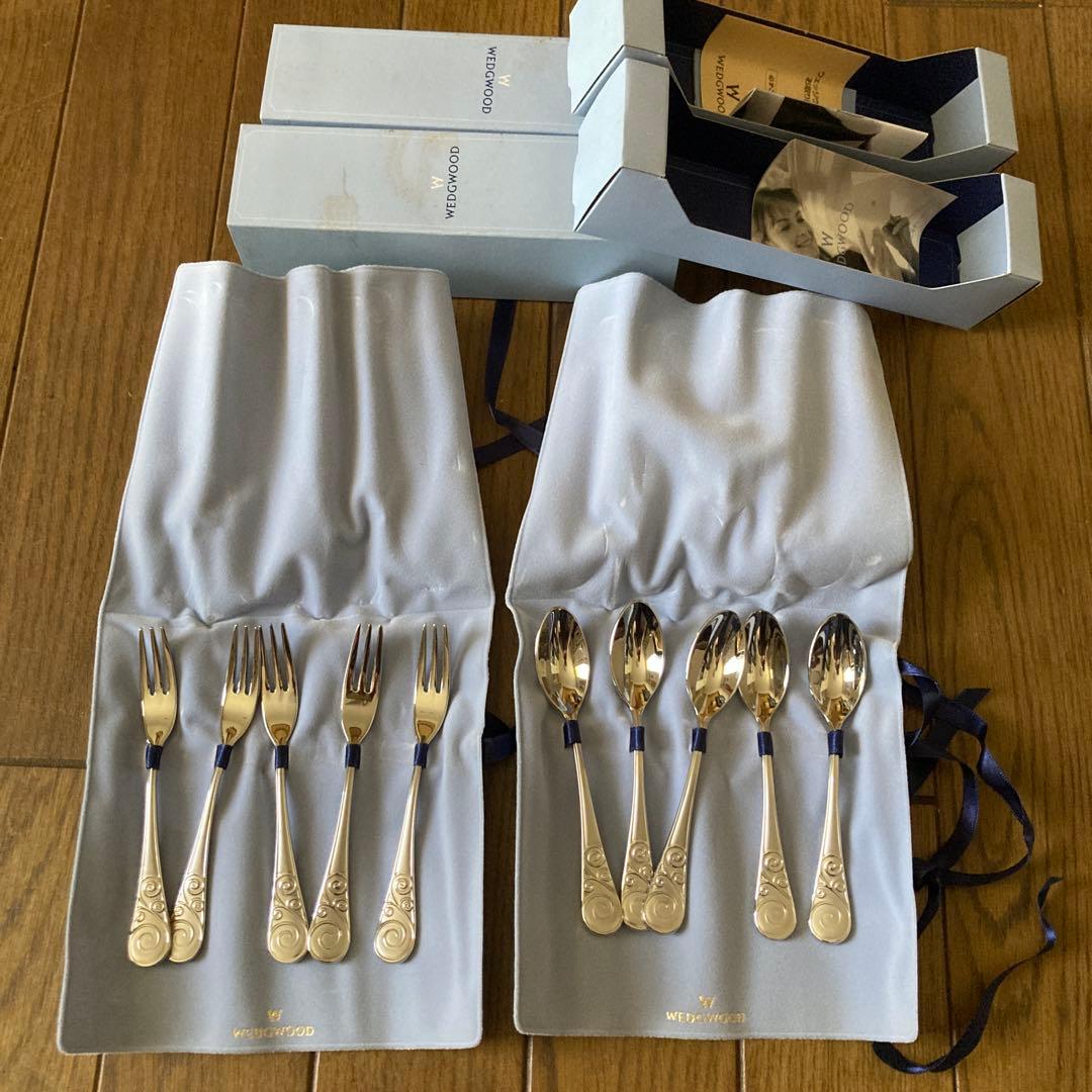  ウェッジウッド　 スプーン&フォークセット LUCKY WOOD（ラッキーウッド） カトラリーセット ナイフ フォーク