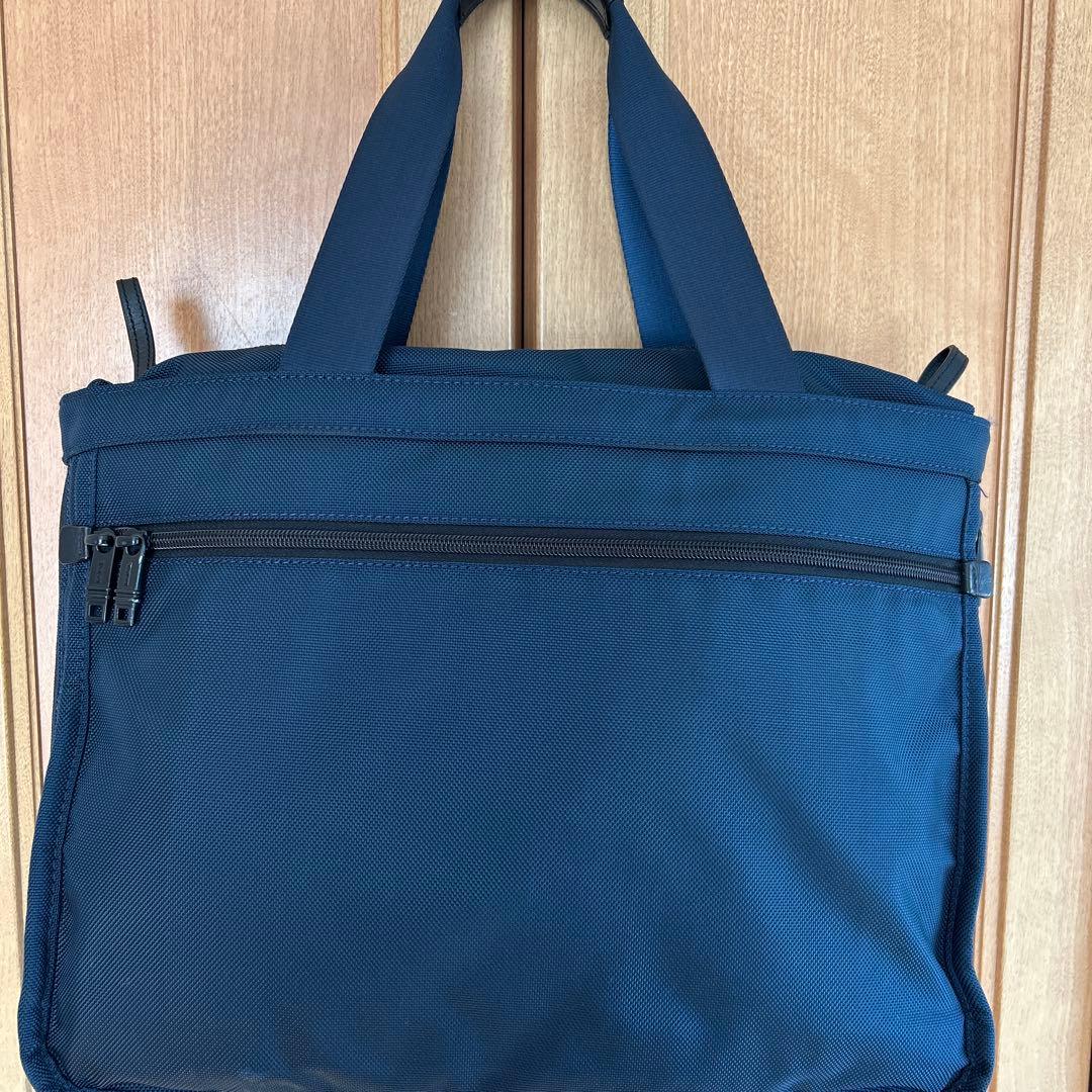 TUMI✖︎ships 限定コラボ トートバック エキスパンダブル ネイビー 美