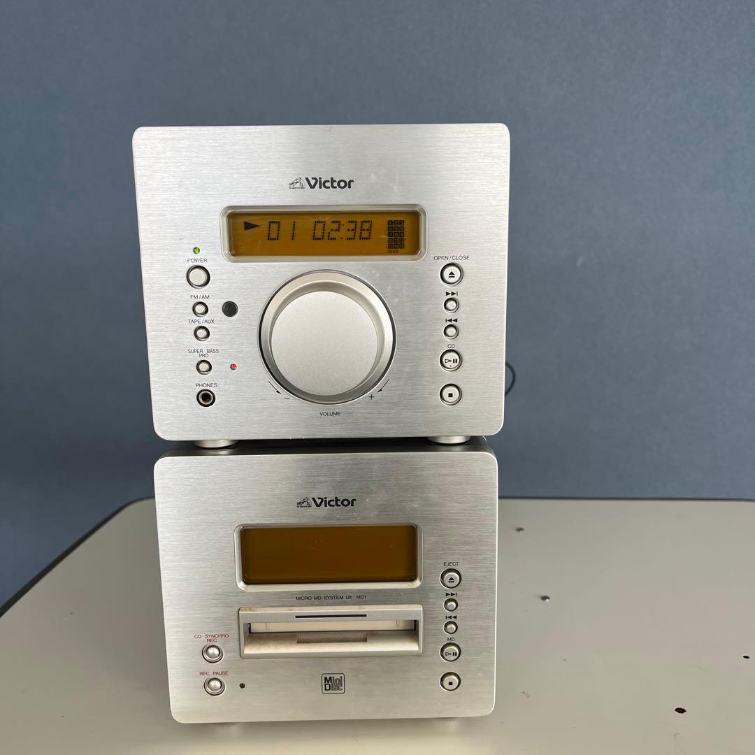 日本製 Victor ビクター UX-MD1 CD/MDミニコンポ ジャック品 - メルカリ