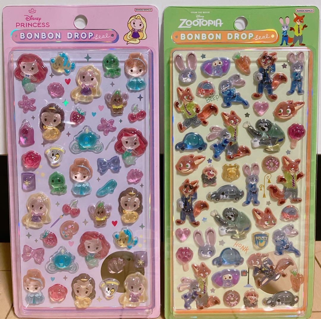 正規品 ディズニー ボンボンドロップシール プリンセス ズートピア