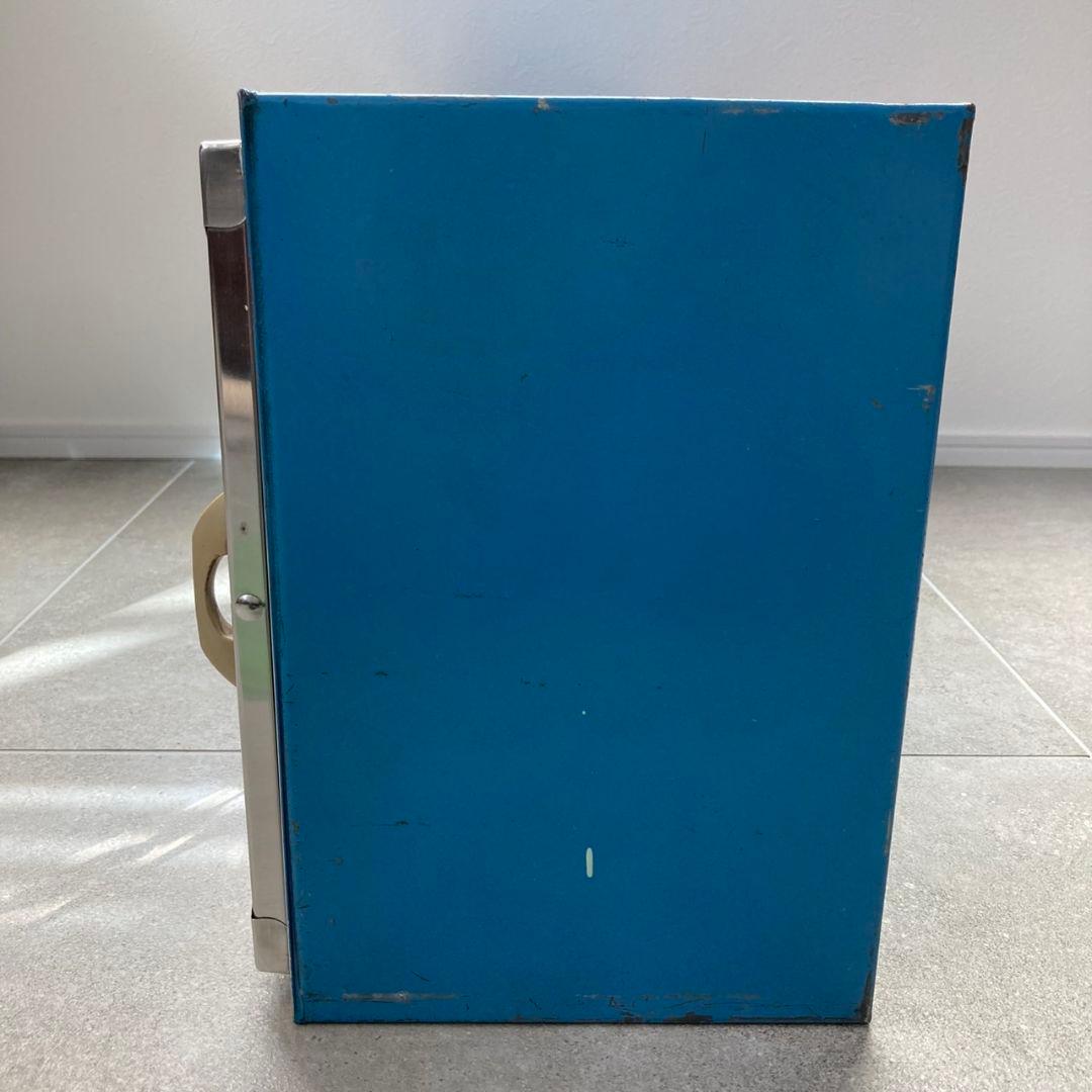 駄菓子屋ブリキ ケース 4枚扉 ガラス窓 仕切付 縦30cm×横79cm