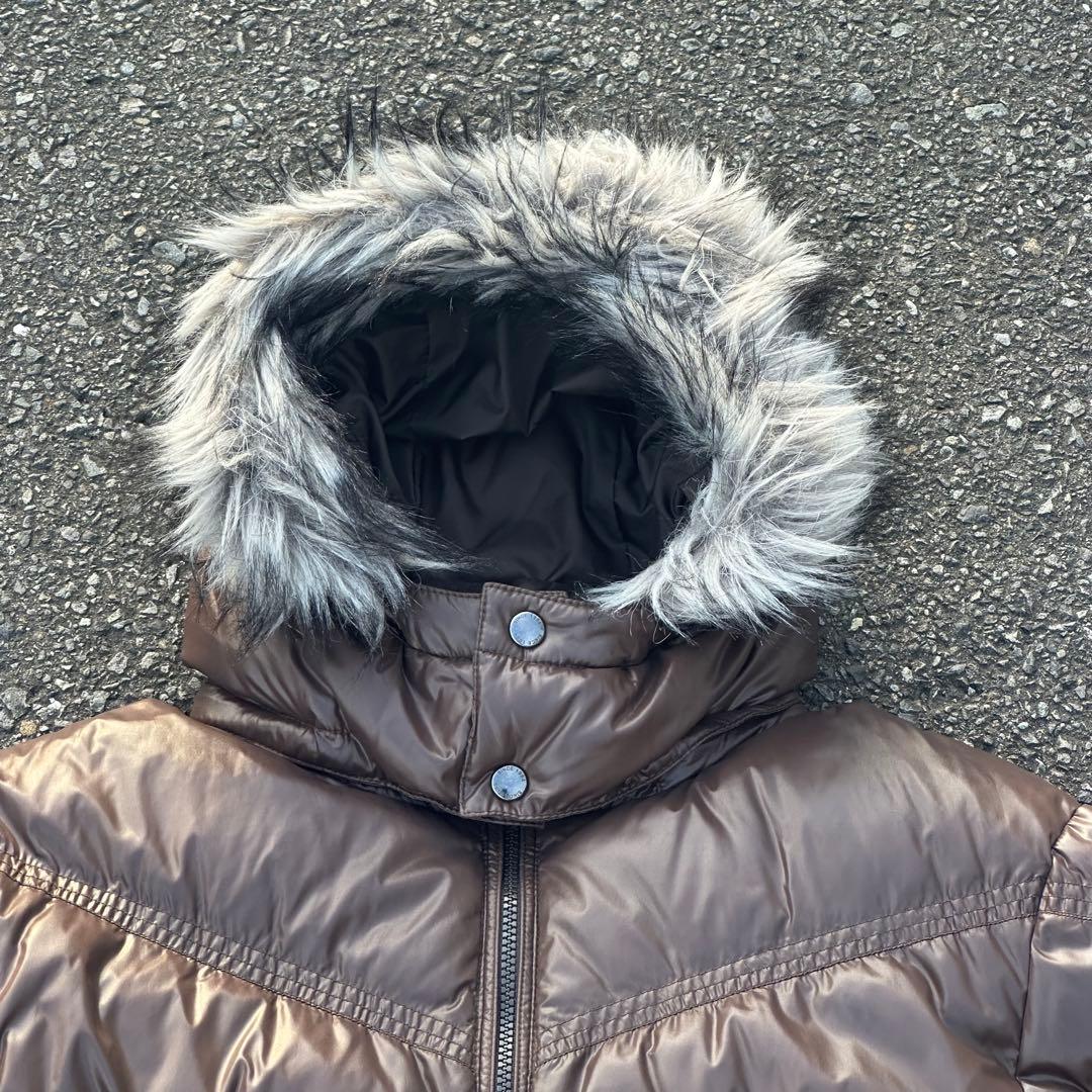 old UNIQLO Y2K グランジ ファー ダウンジャケット 短丈 - メルカリ