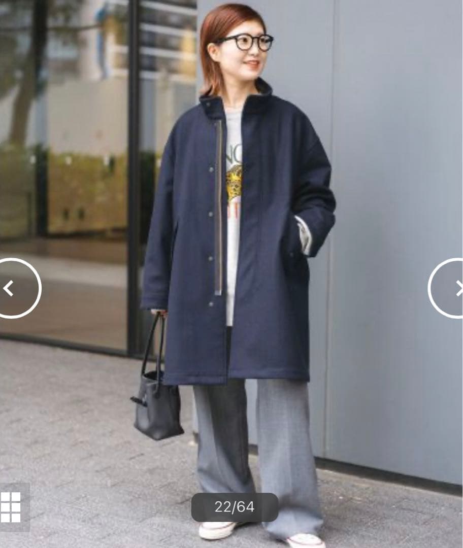 スピックアンドスパン メルトンM65フィールドコート ネイビー - メルカリ