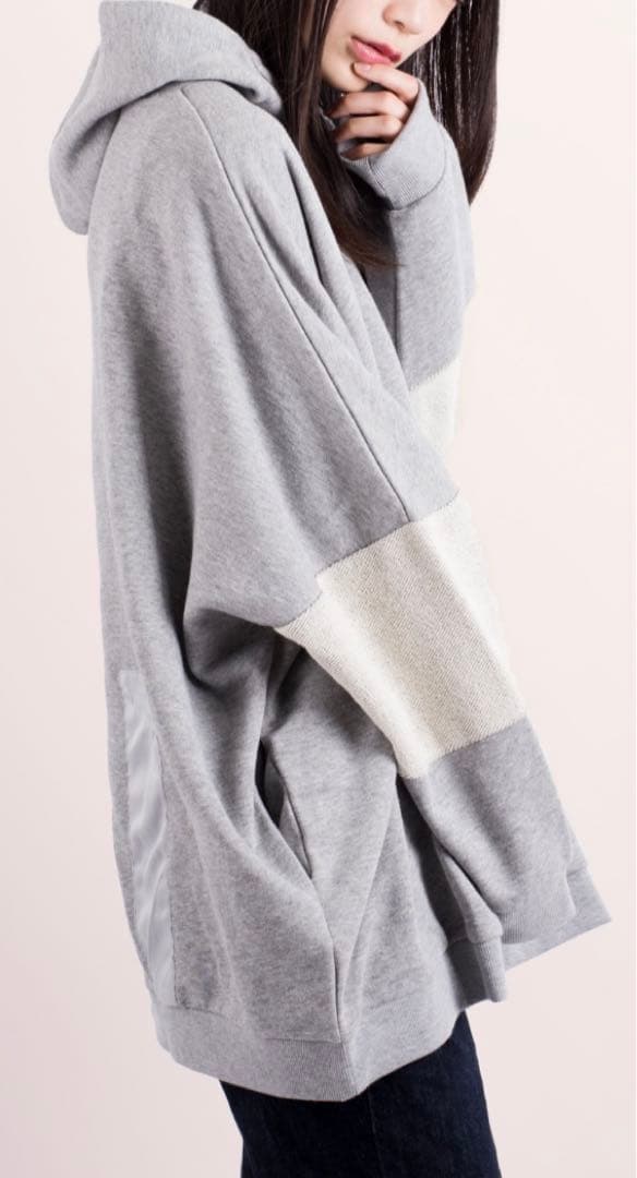 はらぺこ商店 パーカー グレー M Eve フード 新品 ボーダー 未使用