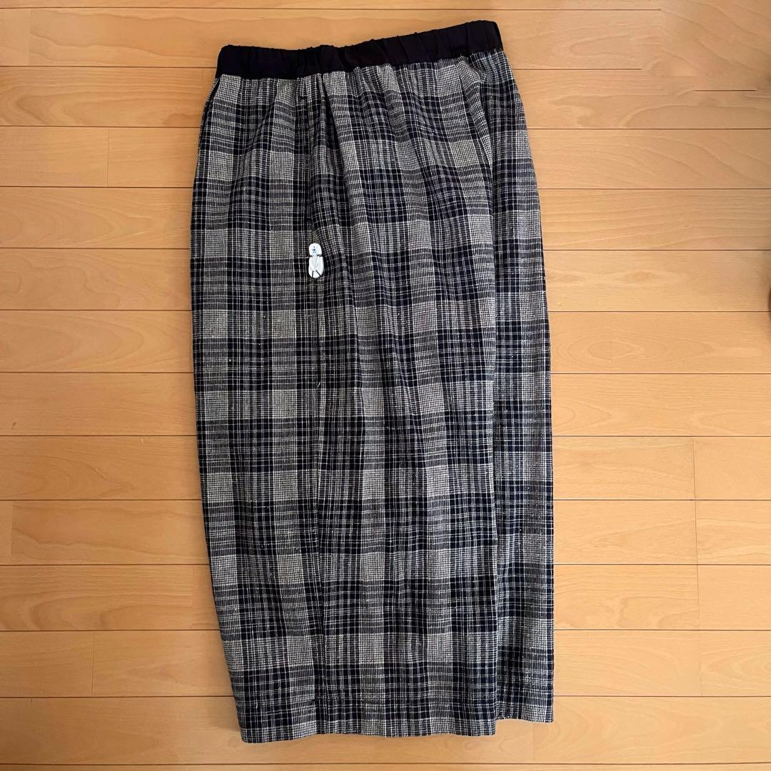 未使用 vm ヴーム 2024SS ワイドタックパンツ チェック パラスパレス