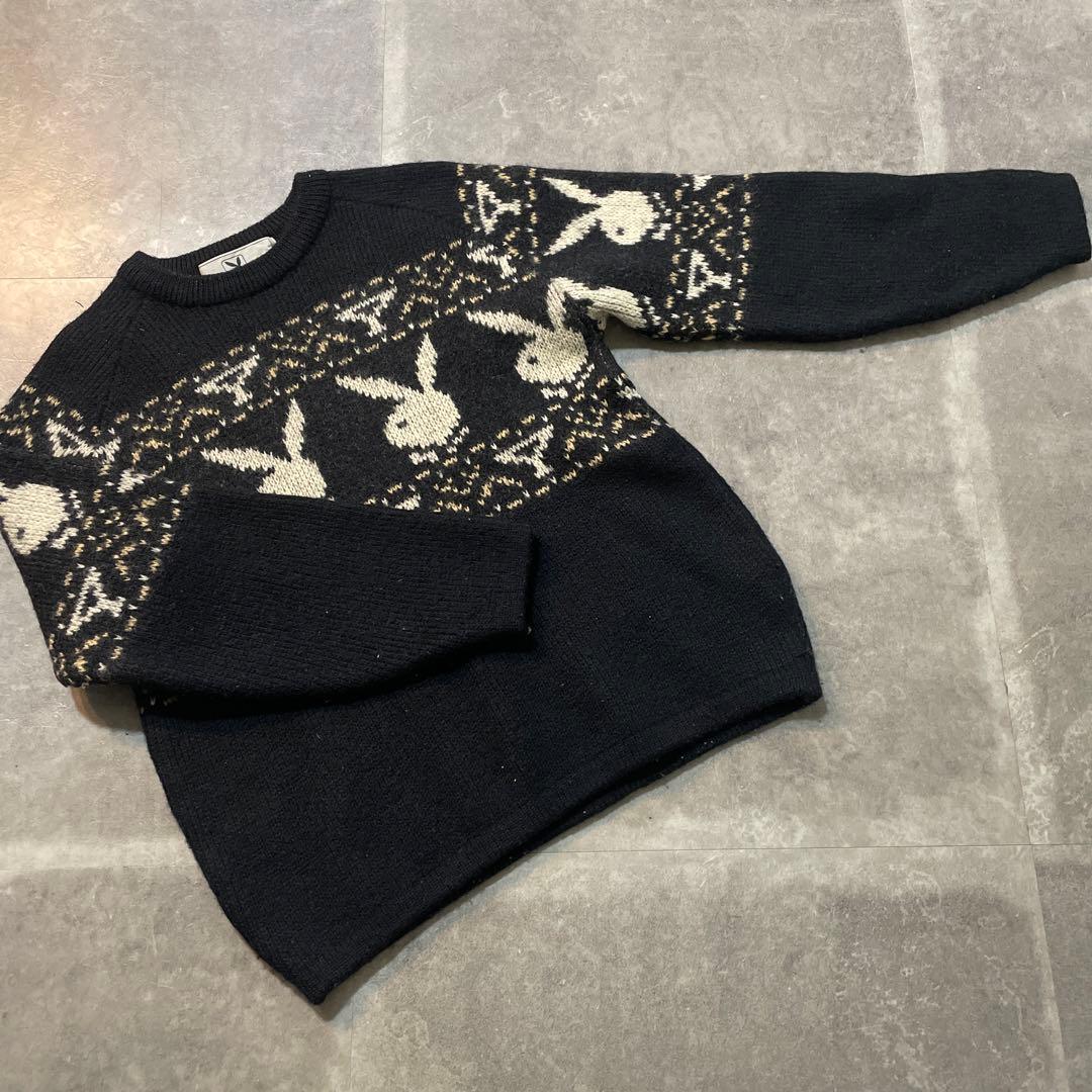 PLAYBOY/プレイボーイ ニット セーター 80年代オールド ヴィンテージ