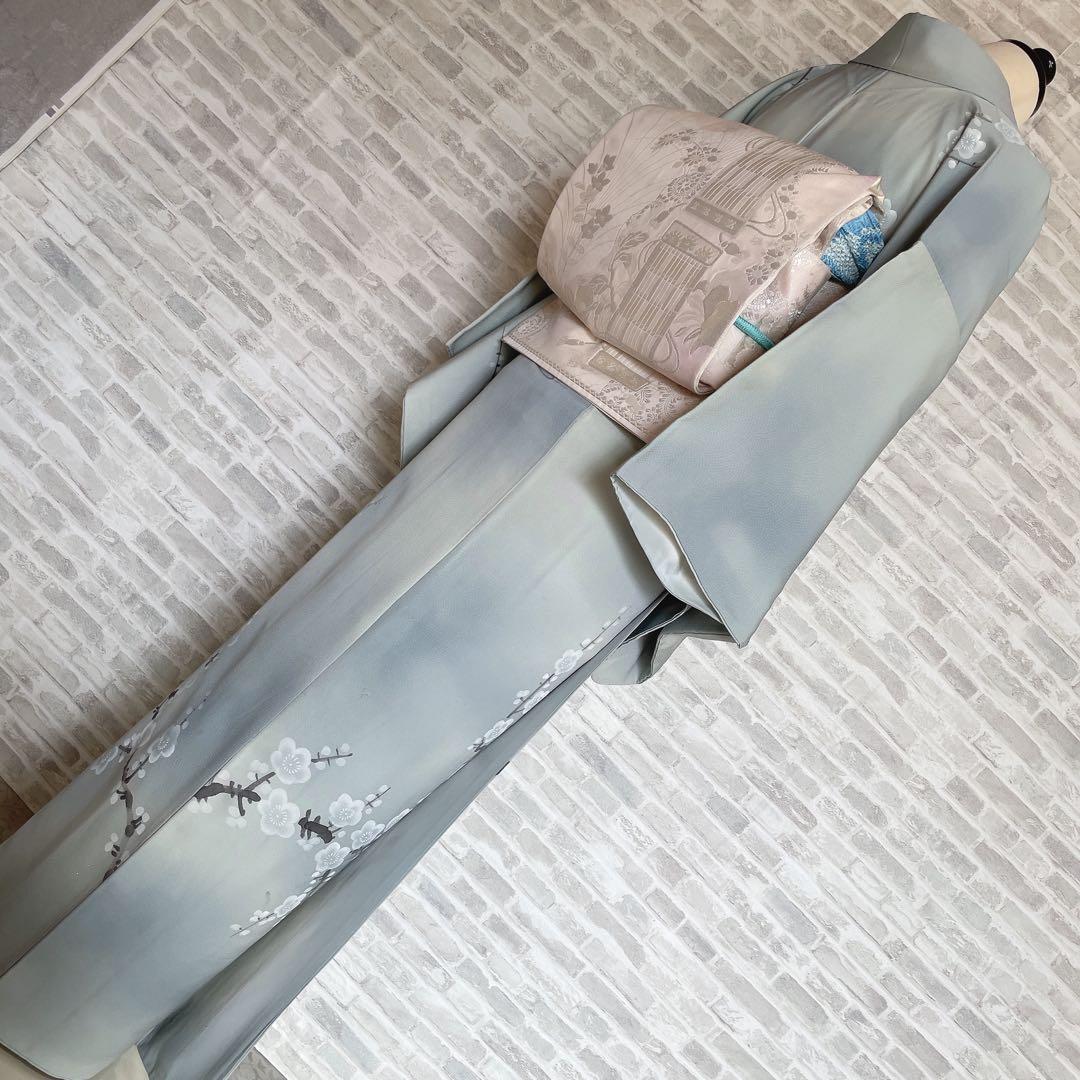 訪問着 フルセット 桜の木 手書き 手刺繍 着物 H2 - メルカリ