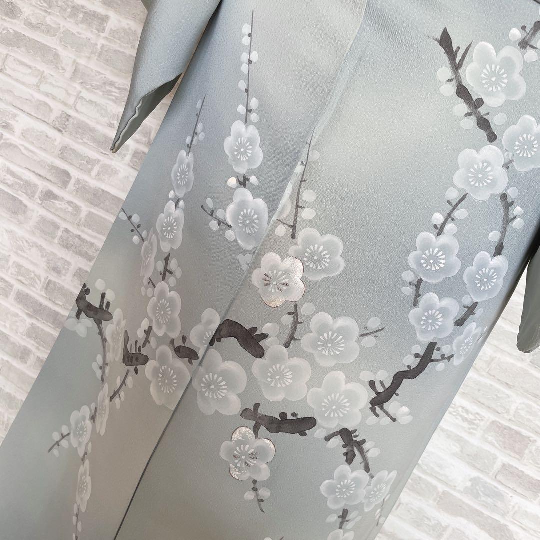 訪問着 フルセット 桜の木 手書き 手刺繍 着物 H2 - メルカリ