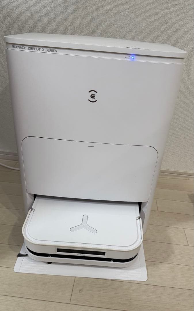 ECOVACS DEEBOT X5自動掃除機 ホワイト DEEBOT X5 PRO OMNI-White Vacuum & Mop (12800Pa Suction, AINA 2.0
