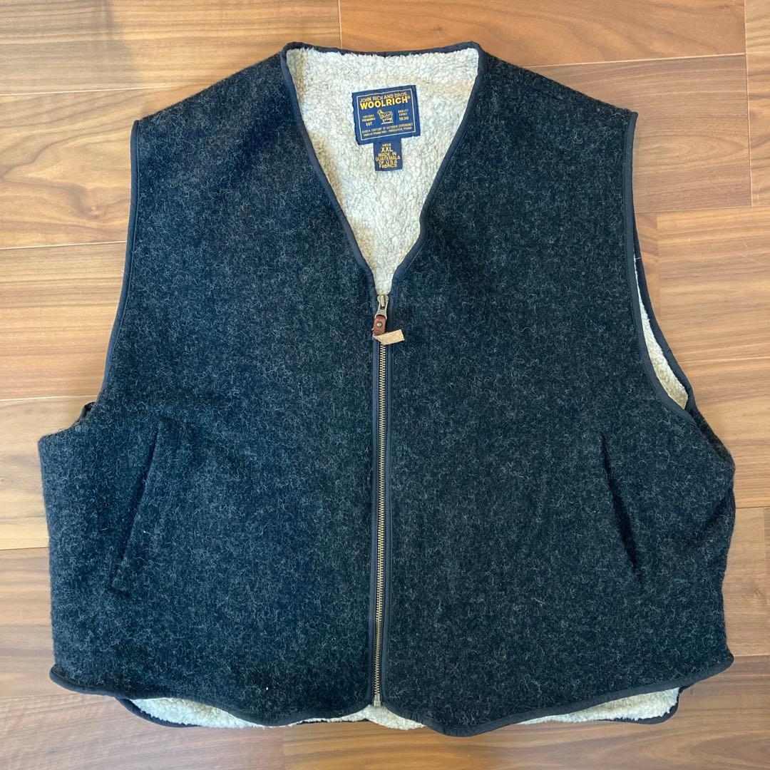woolrich ビンテージウールボアベスト 中古・古着通販】WOOLRICH (ウールリッチ) チェックボアベスト