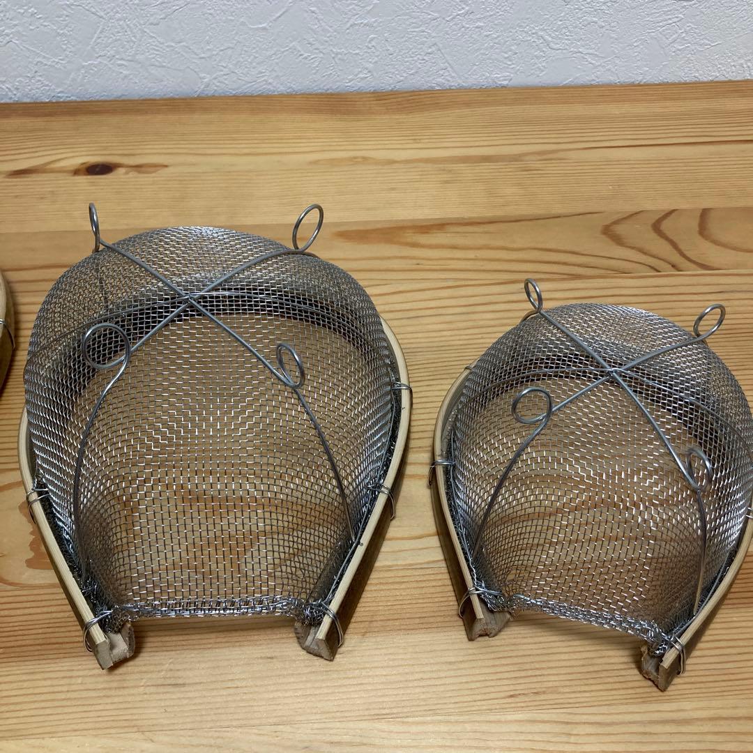 廃盤 虎竹 水切ステンレスざる 竹虎 希少 未使用 3個セット ザル