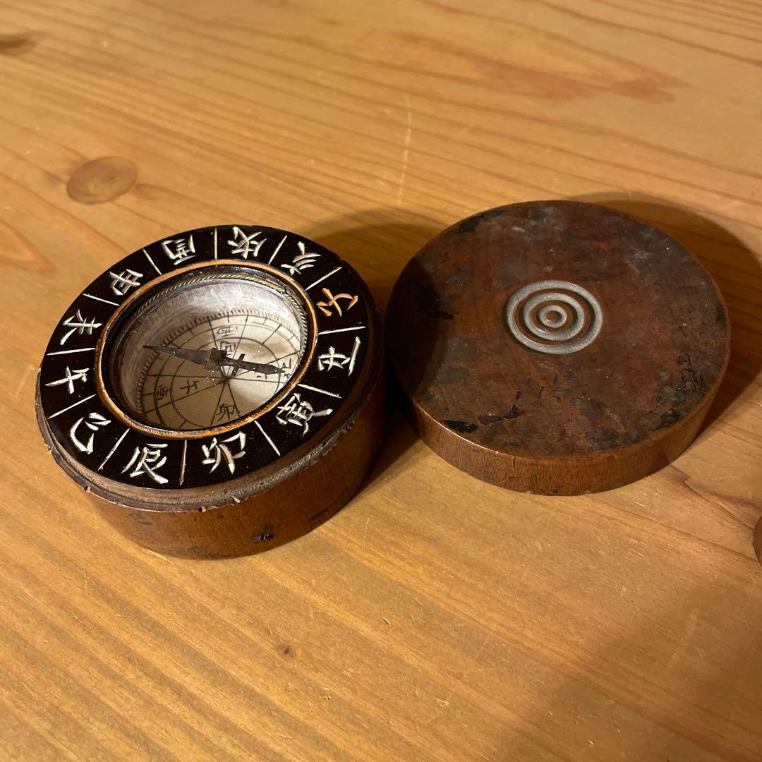 木製 十二支 和磁石 方位磁石 羅針盤 コンパス 明治 - メルカリ