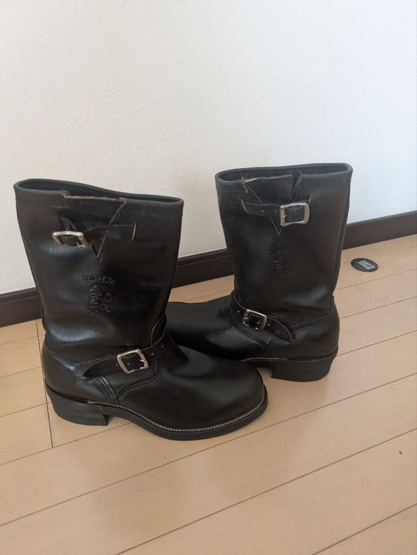 盆*栽様 Chippewa ブラック エンジニアブーツ 27863 サイズ 9