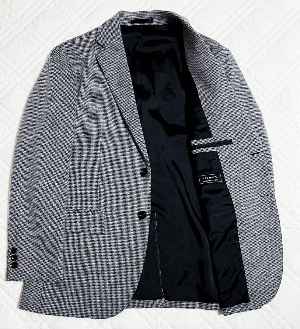 新品 未使用 タグ付き LES MUES ジャケット 尾州 グレー 織柄 - メルカリ