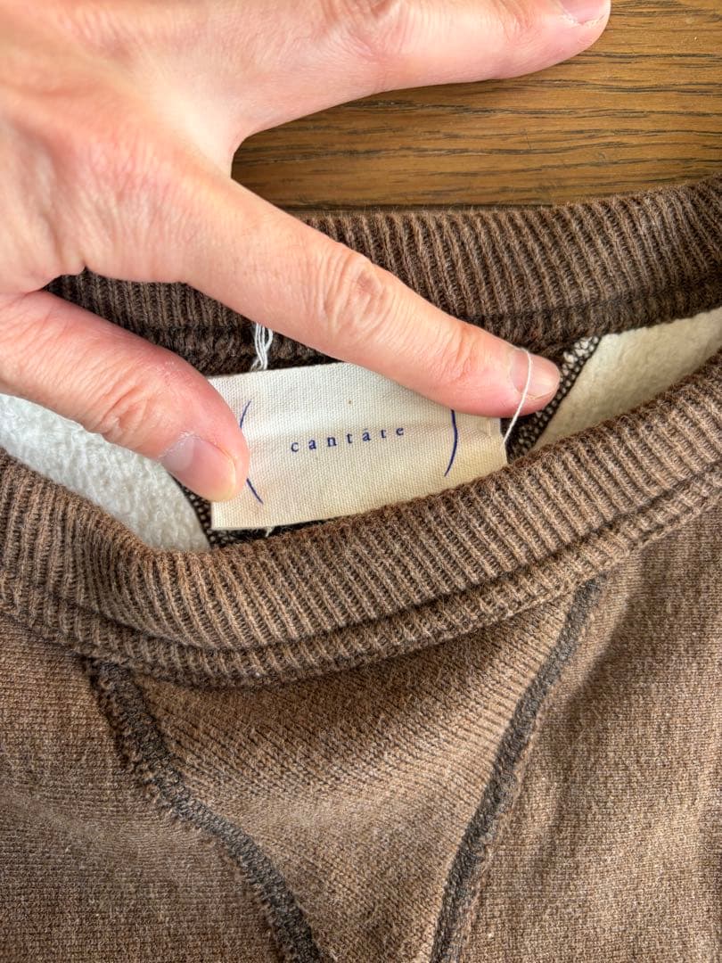 cantate ブラウン スウェット 46 m - メルカリ