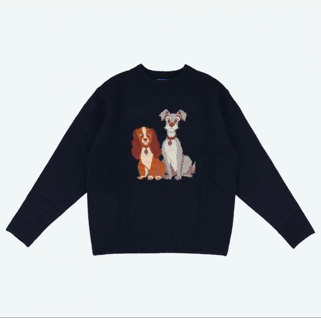 ディズニー わんわん物語 セーター ビッグシルエット ユニセックスワン