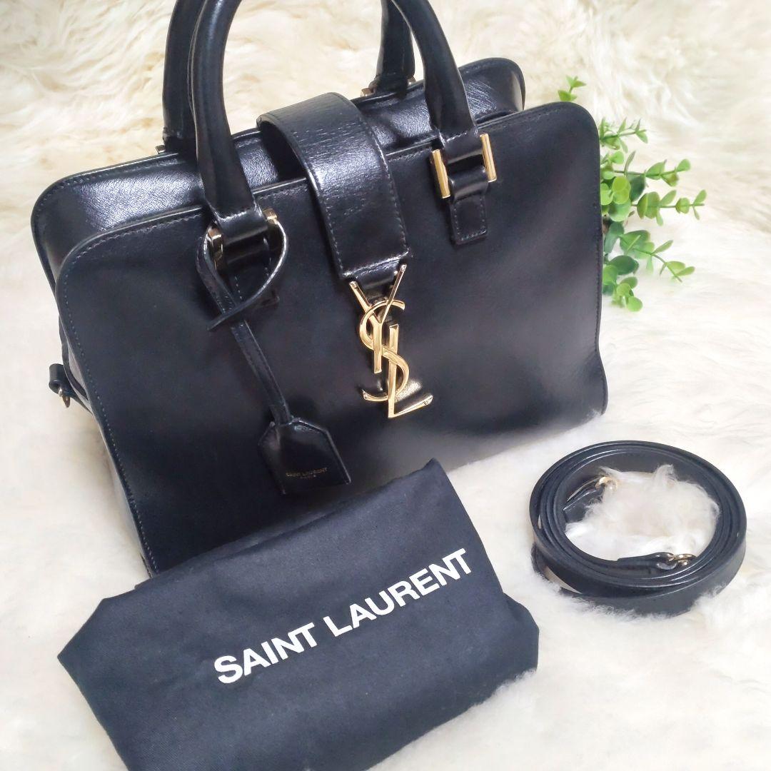 SAINT LAURENT サンローラン ベイビーカバス ブラック 2way - メルカリ