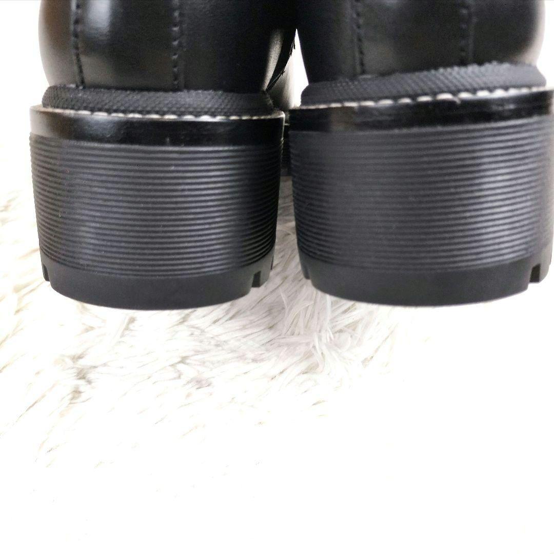 【美品】トリーバーチ ミラー 50 レザー ラグソール ブーティ 23.0cm