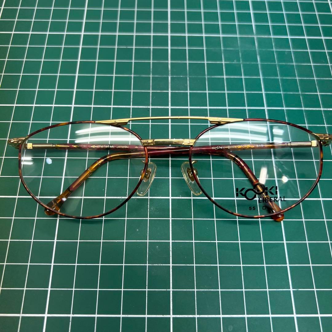 ヴィンテージ 増永眼鏡 KOOKI ツーブリッジ メガネフレーム - メルカリ
