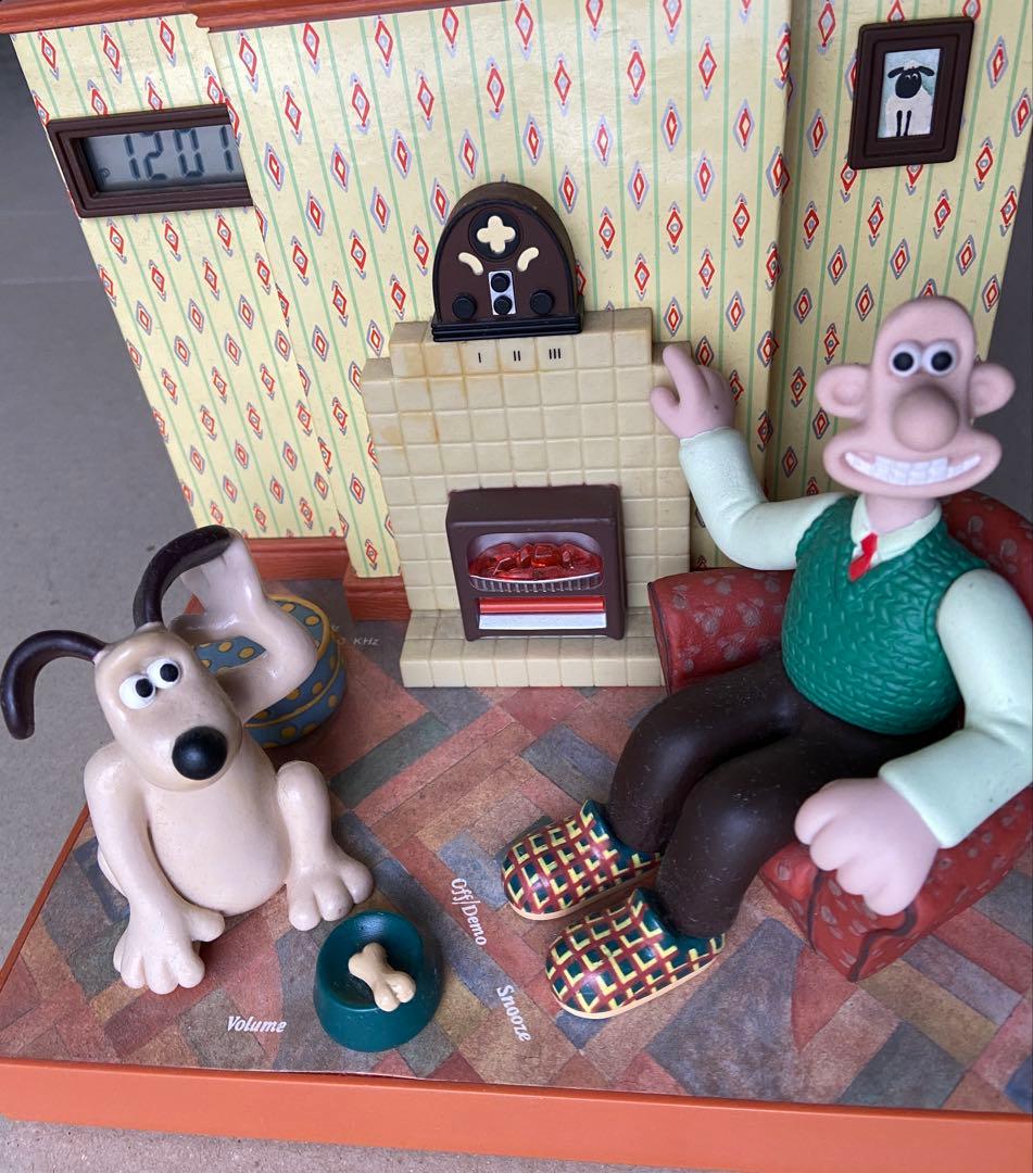 ウォレスとグルミット】ラジオ付トーキングアラームクロック【英国