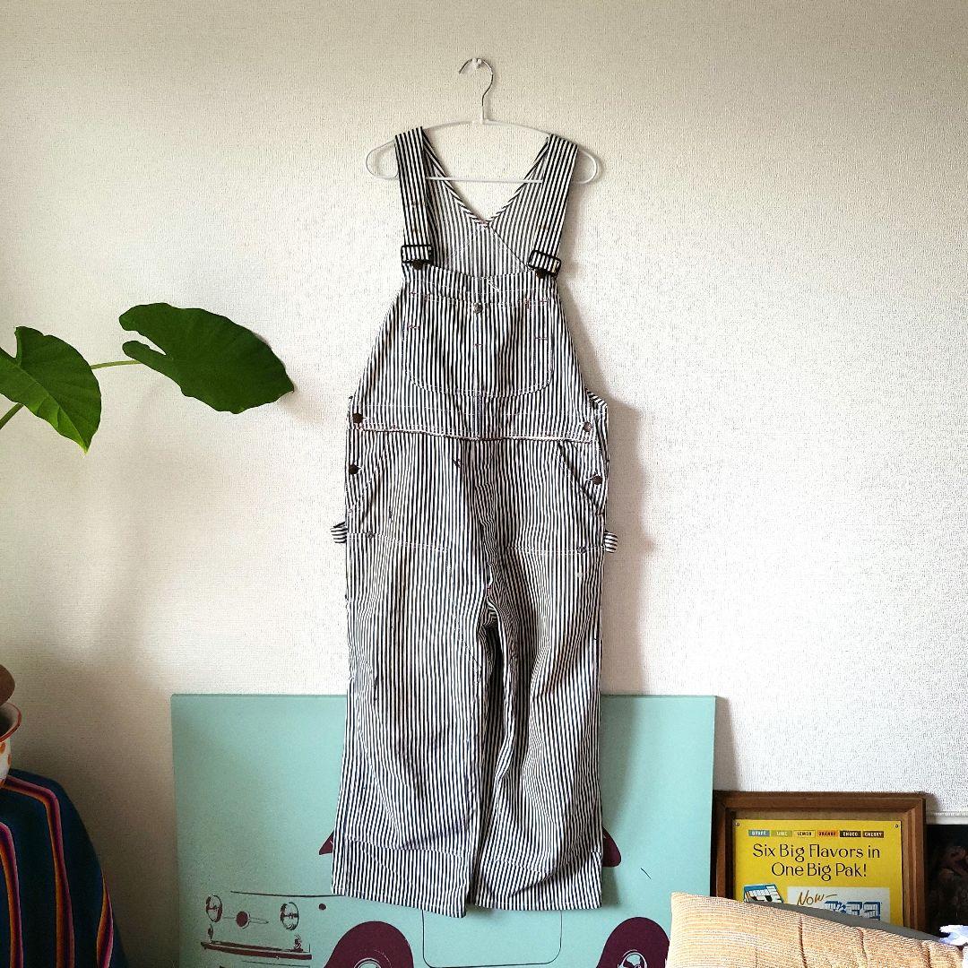 BIGMAC　ヒッコリー　エプロンオーバーオール　ヴィンテージ　70年代 70s BIGMACビッグマック エプロン付き ヒッコリー オーバーオール