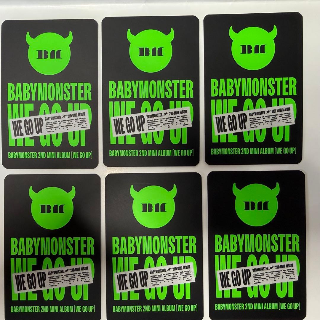 BABYMONSTER WE GO UP KEYRING 封入 トレカ セット - メルカリ