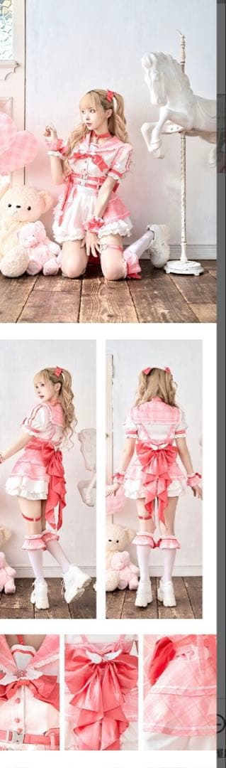 Malymoon 魔法少女ファンシーチェックセーラー 【レッド】 - メルカリ