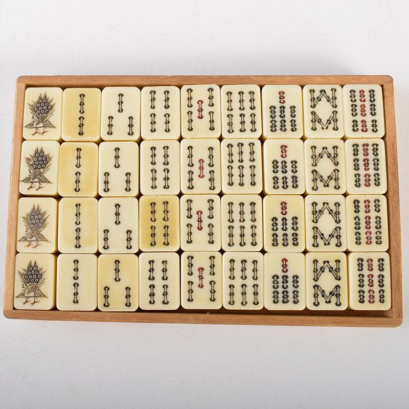 eyeknow74 様専用 竹嵌 練物牌 背竹牌 麻雀牌 木箱付 V 6552 - メルカリ