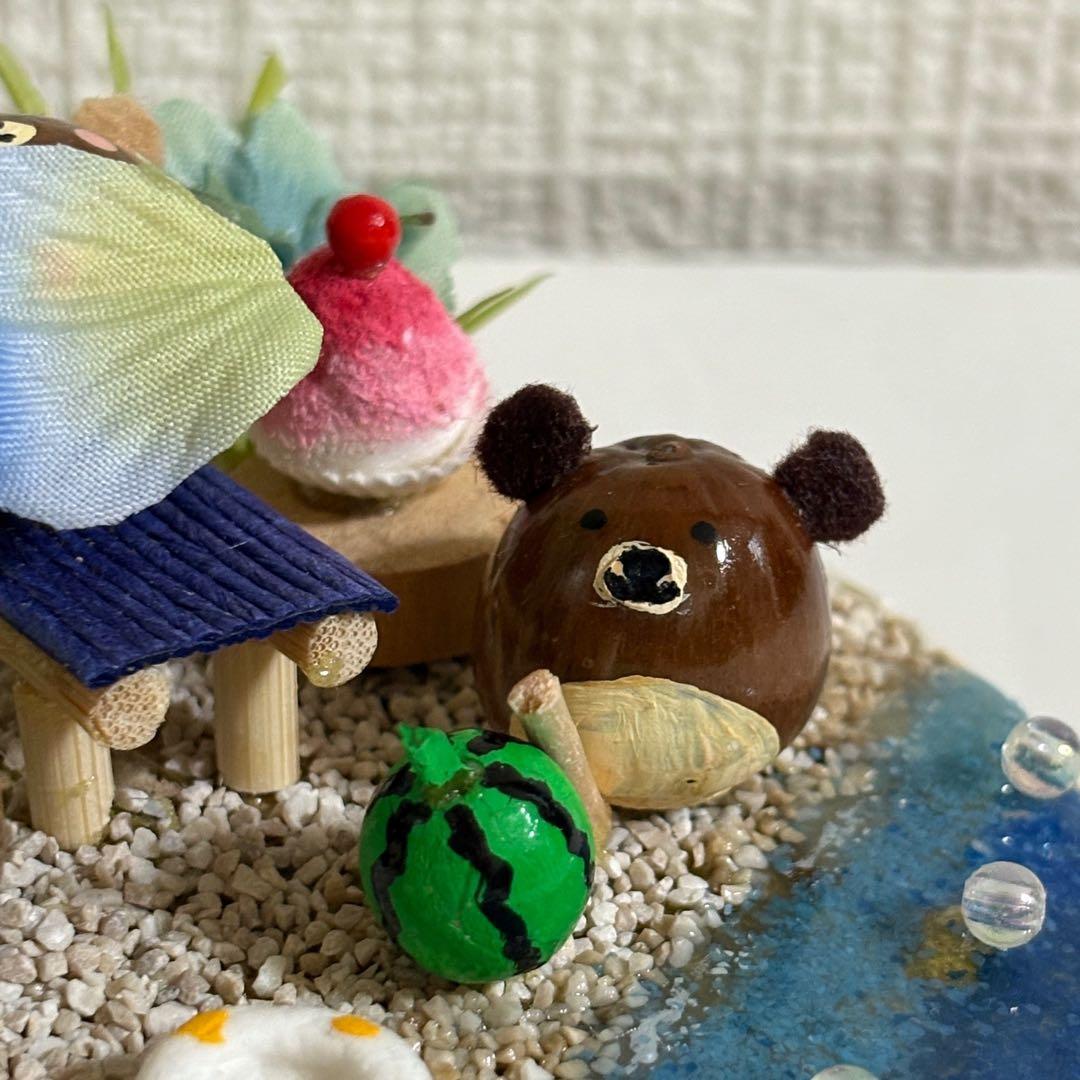 どんぐりアート 南の島のちびくまちゃん - メルカリ