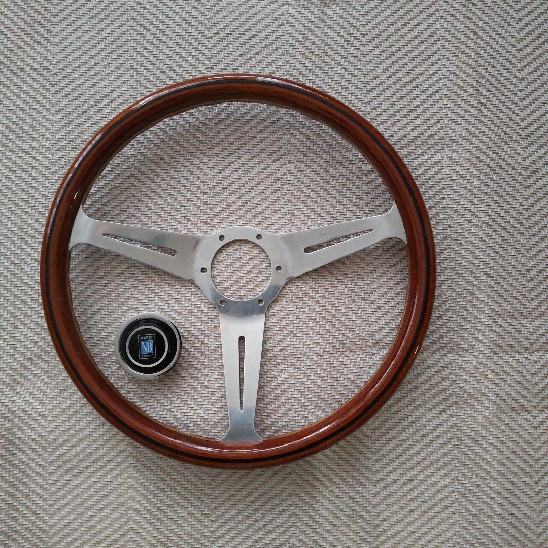 NARDI360mmウッド3本スポークステアリング - メルカリ