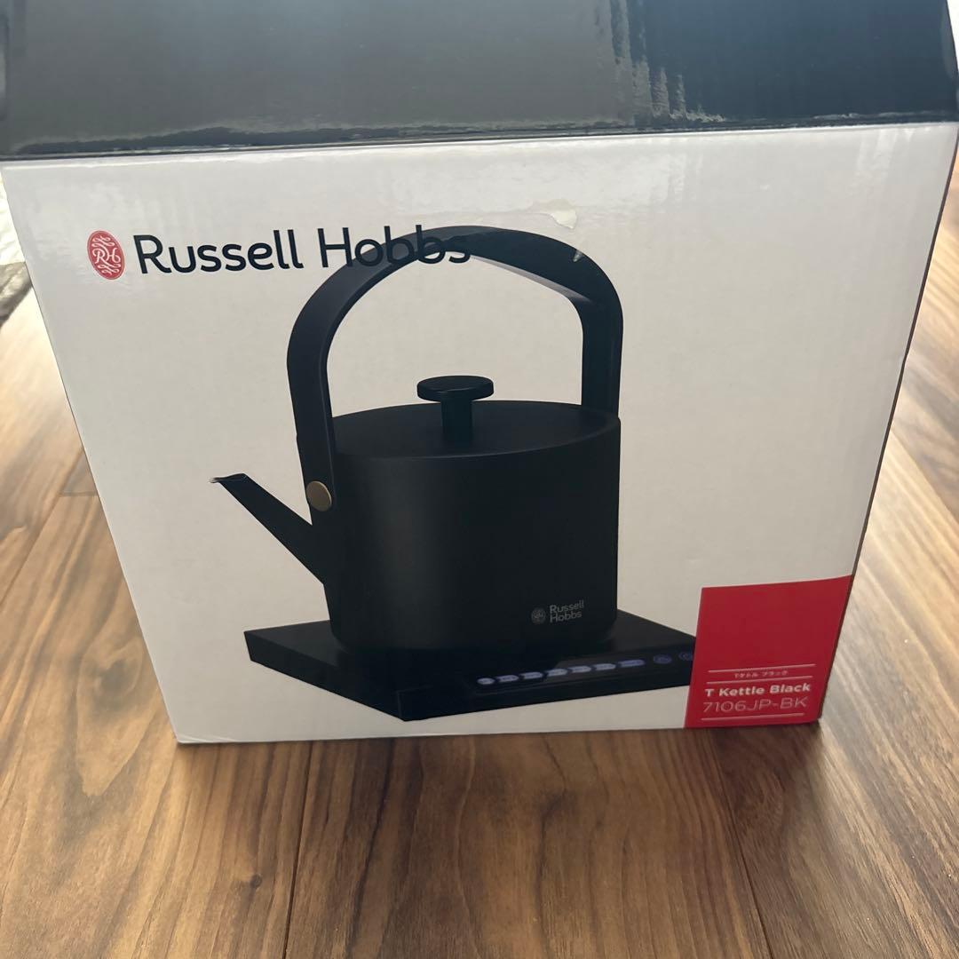 （美品）ラッセルホブス 電気ケトル 0.6L ブラック 7106JP-BK