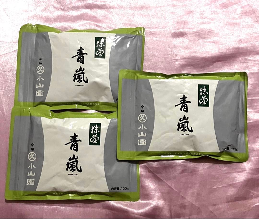丸久小山園　青嵐　100g 3袋セット 楽天市場】抹茶 粉末 丸久小山園 青嵐 あおあらし 100g x 3袋 ＜ 正規