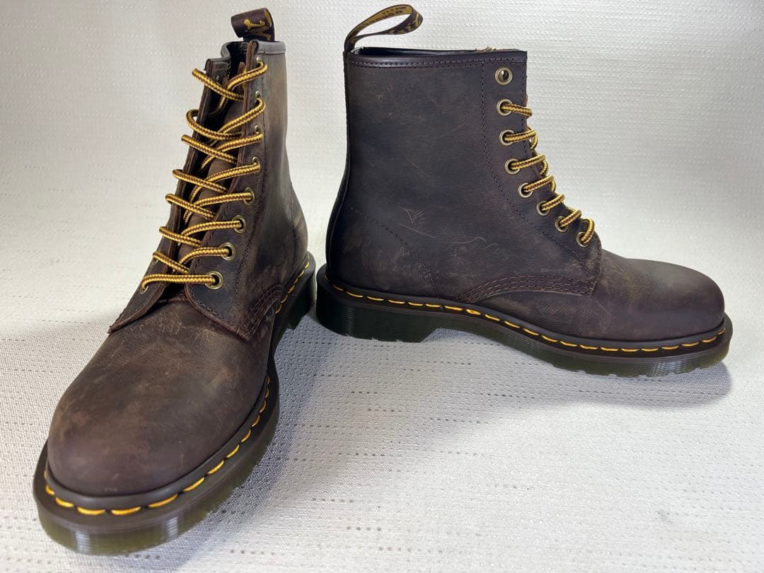 UK7_26cm Dr.Martens 8ホールブーツ 11822 ブラウン 茶 Dr.Martens