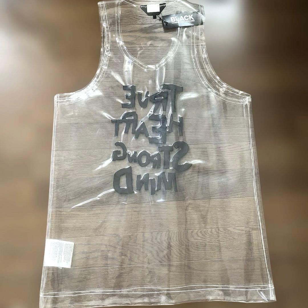 未使用タグ付き ブラックコムデギャルソン オーバーサイズ スローガン